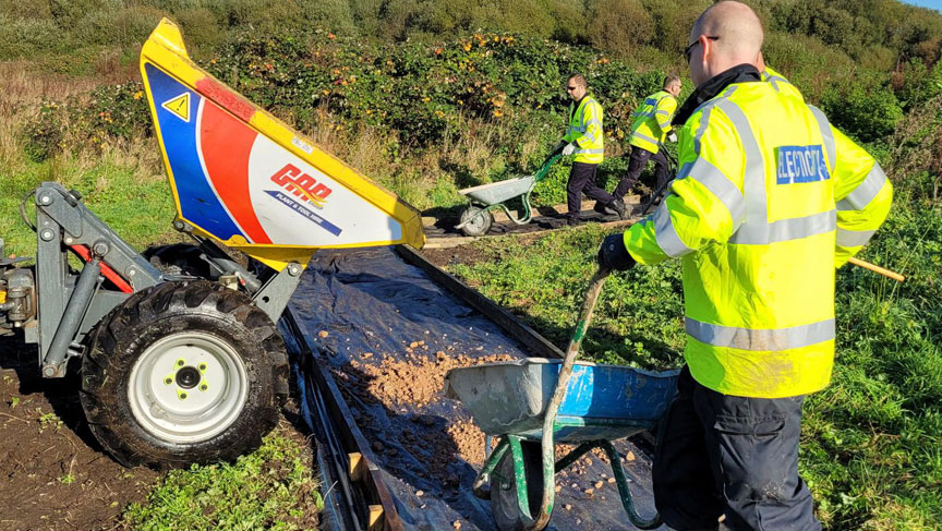 Volunteers pave the way for young people to enjoy wildlife