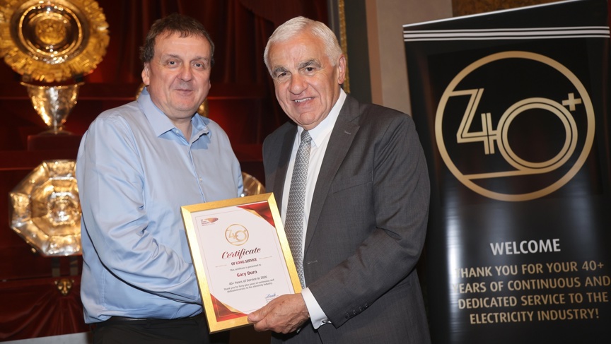 Airport engineer lands 40 years of service