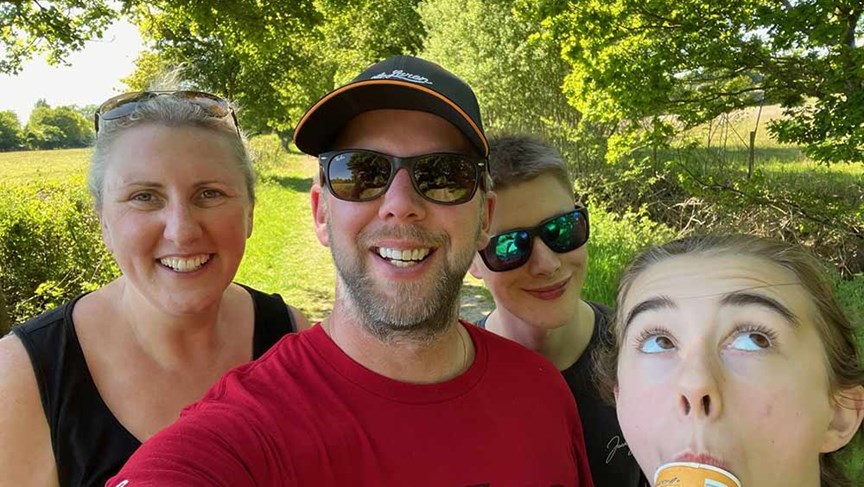 Family to hike Jurassic Coast in Macmillan Cancer Support fundraiser